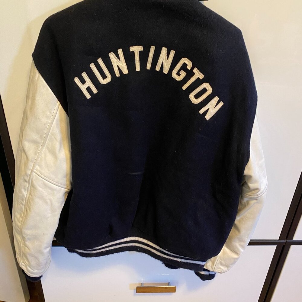 Vintage 1989 XL Huntington High School Letterman Jacket - Picture 6 of 12